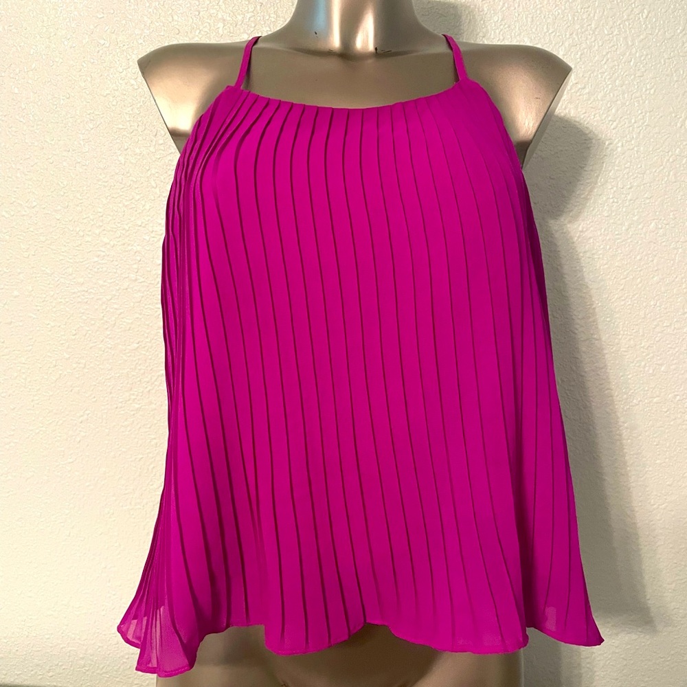 Pleated Pink Women's Top